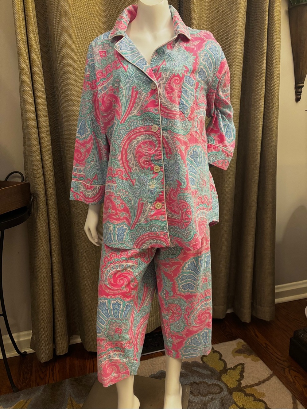 Ralph Lauren Pajama Set EUC Size Large